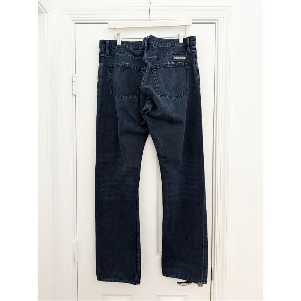 Burberry Brit Steadman Denim Mid-Rise Slim Straight Leg Jeans Medium Wash 34R - Picture 5 of 12